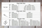 Personalized Dog Collar, Leash & Harness Set