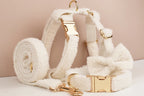 Wedding Handmade Knitted Personalized Dog Collar, Leash & Harness Set