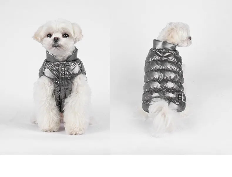 Winter Down Dog Jacket – Windproof Padded Coat for Small & Medium Dogs