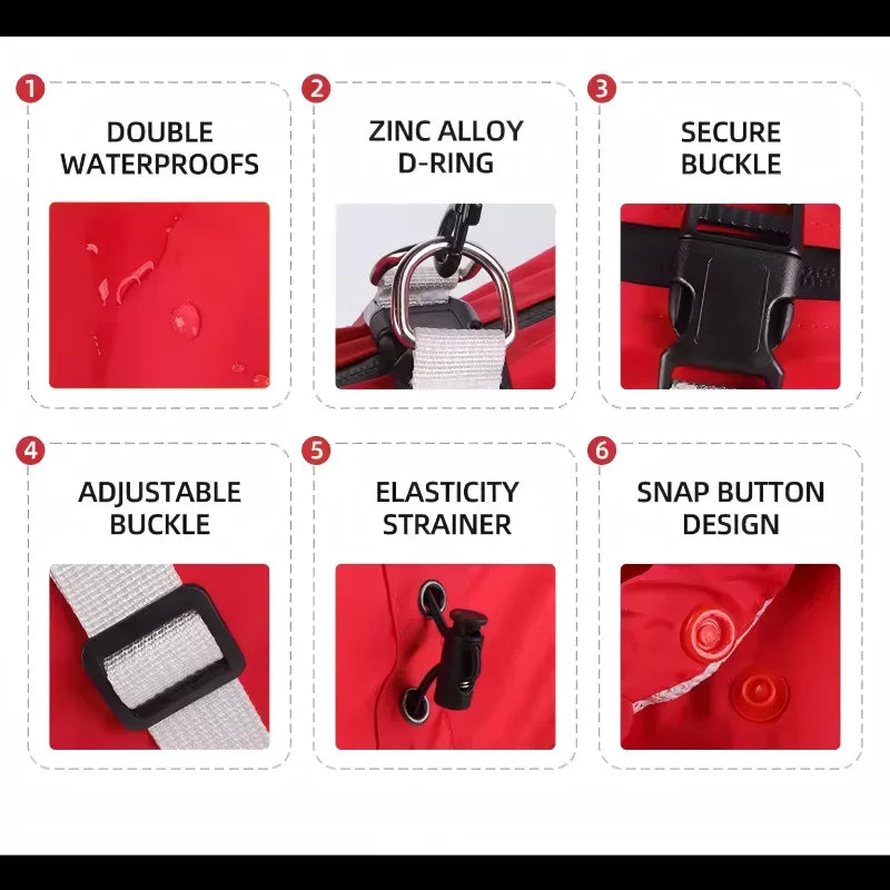 Waterproof Hooded Dog Raincoat – Lightweight Reflective Jacket for All Breed