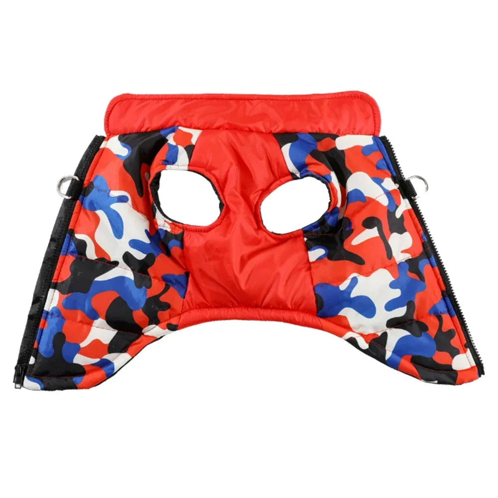 Waterproof Dog Coat – Warm Winter Jacket with D-Ring for Small & Medium Pets