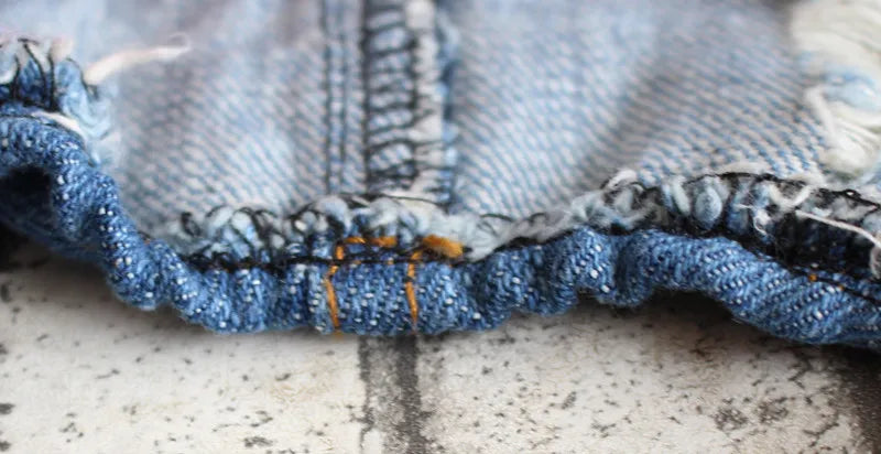 Denim Dog Jumpsuit – Classic Blue Jean Hoodie for Small & Medium Dogs