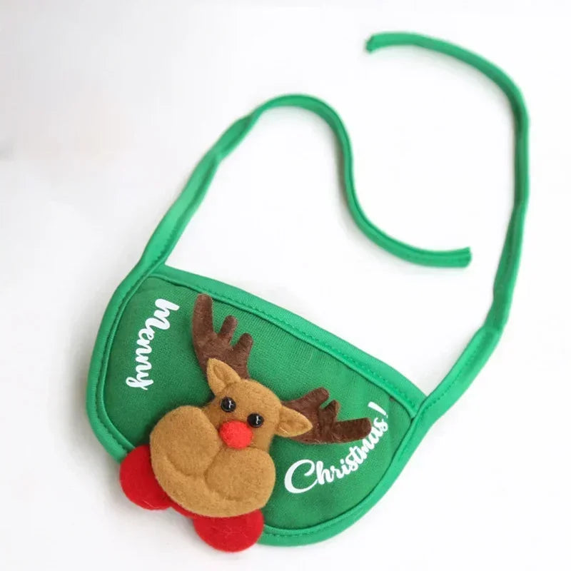 Christmas Pet Hat & Bandana Set – Cute Holiday Costume for Small Dogs & Cats