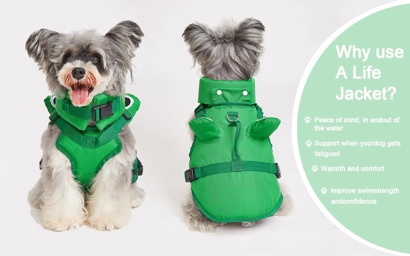 Dog Life Jacket – Adjustable Buoyancy Vest for Swimming, Boating & Surfing