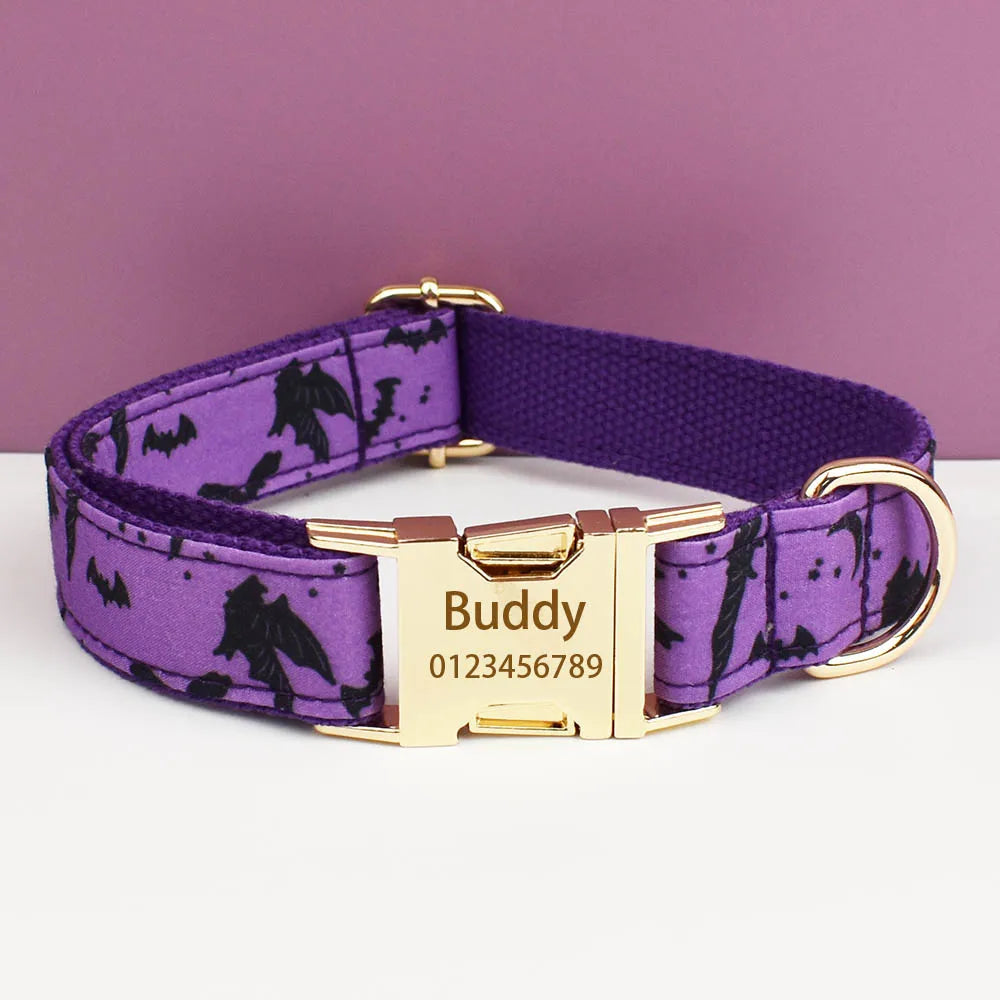 Violet Personalized Dog Collar, Leash & Harness Set