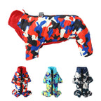 Camouflage Winter Dog Jumpsuit – Thick, Windproof & Waterproof Overalls with D-Ring