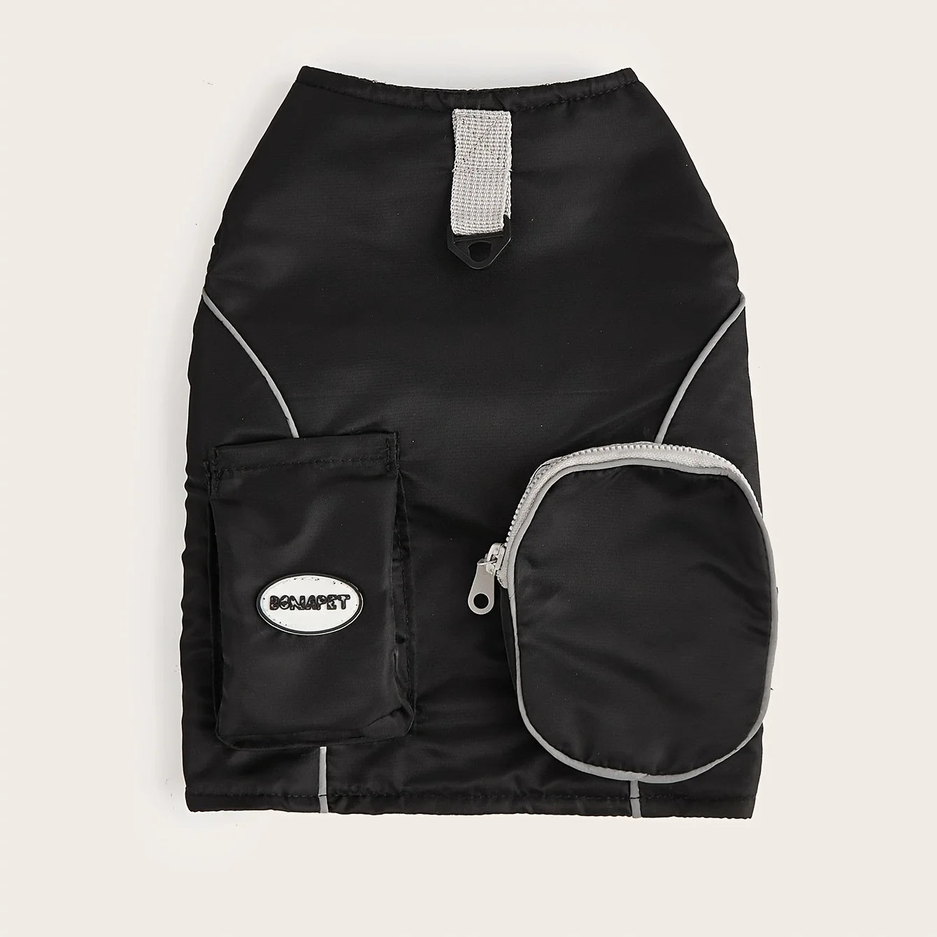 Reflective Waterproof Dog Vest – Outdoor Jacket with Back Pocket Design