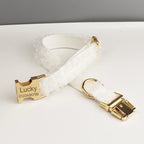 Wedding Personalized Dog Collar, Leash & Harness Set