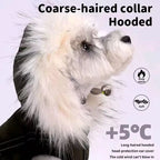 Fleece Hooded Dog Winter Coat – Soft Plush Cotton Vest for Warmth and Comfort
