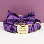 Violet Personalized Dog Collar, Leash & Harness Set