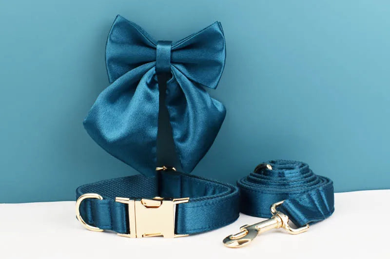 Personalized Dog Collar, Leash & Harness Set