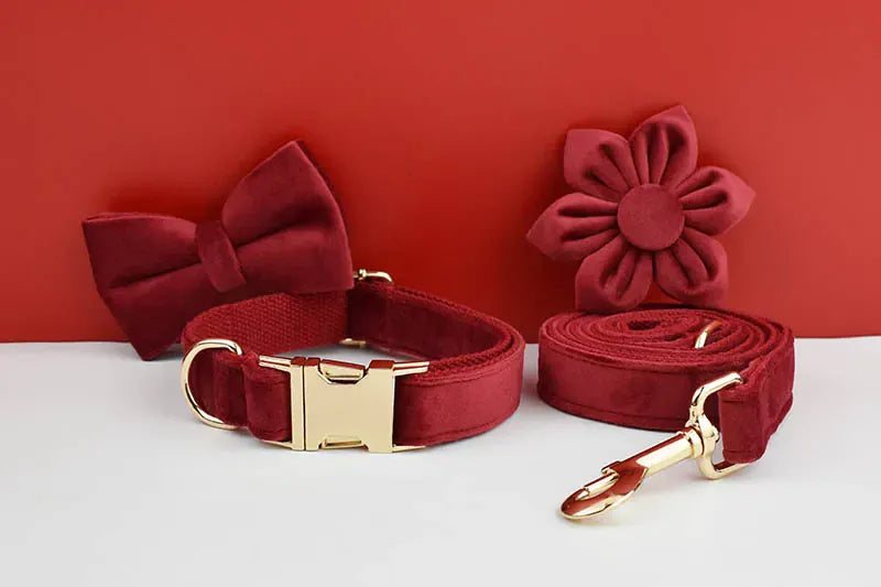 Cherry Red Velvet Set