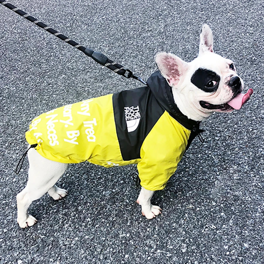 Waterproof Reflective Dog Raincoat – Hooded Outdoor Jacket for All Seasons