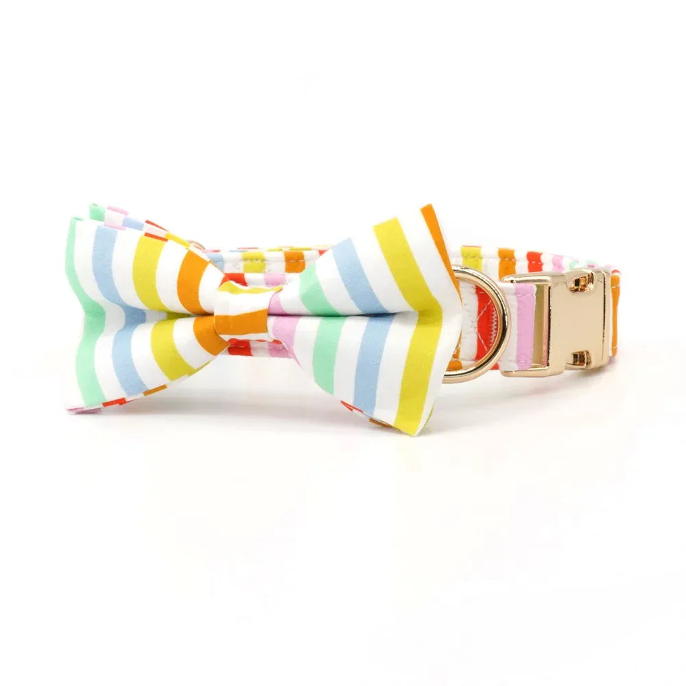 DDPaws  Bowtie Collar / XS Designed Summer Plaid Set [Made-to-Order]