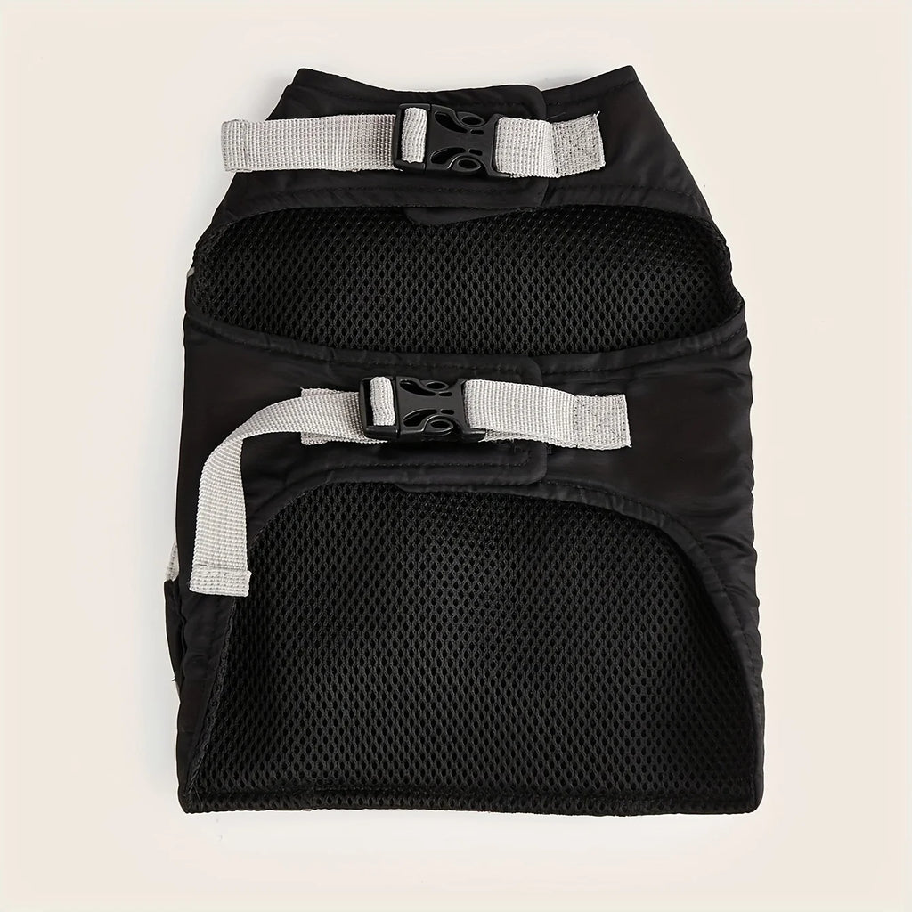 Reflective Waterproof Dog Vest – Outdoor Jacket with Back Pocket Design