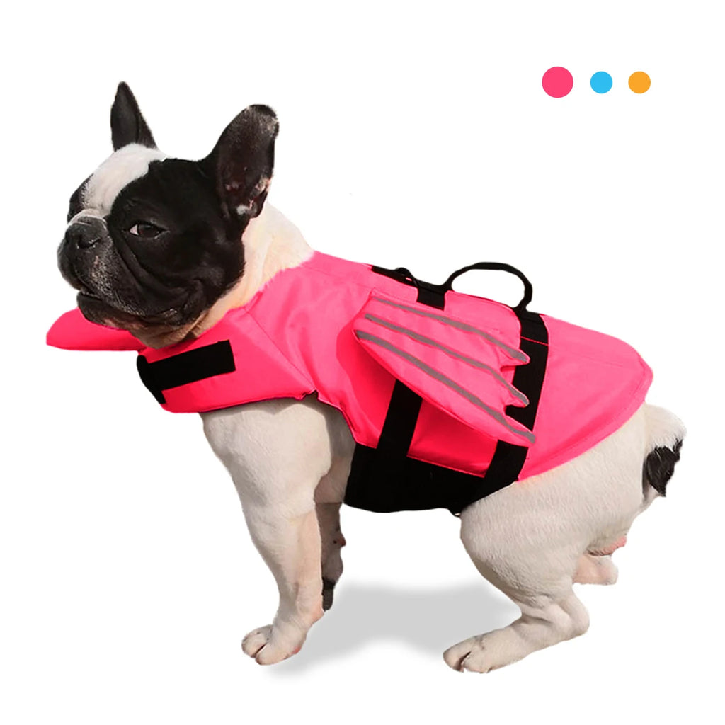 Dog Life Jacket – High Buoyancy Safety Vest with Adjustable Straps and Rescue Handle