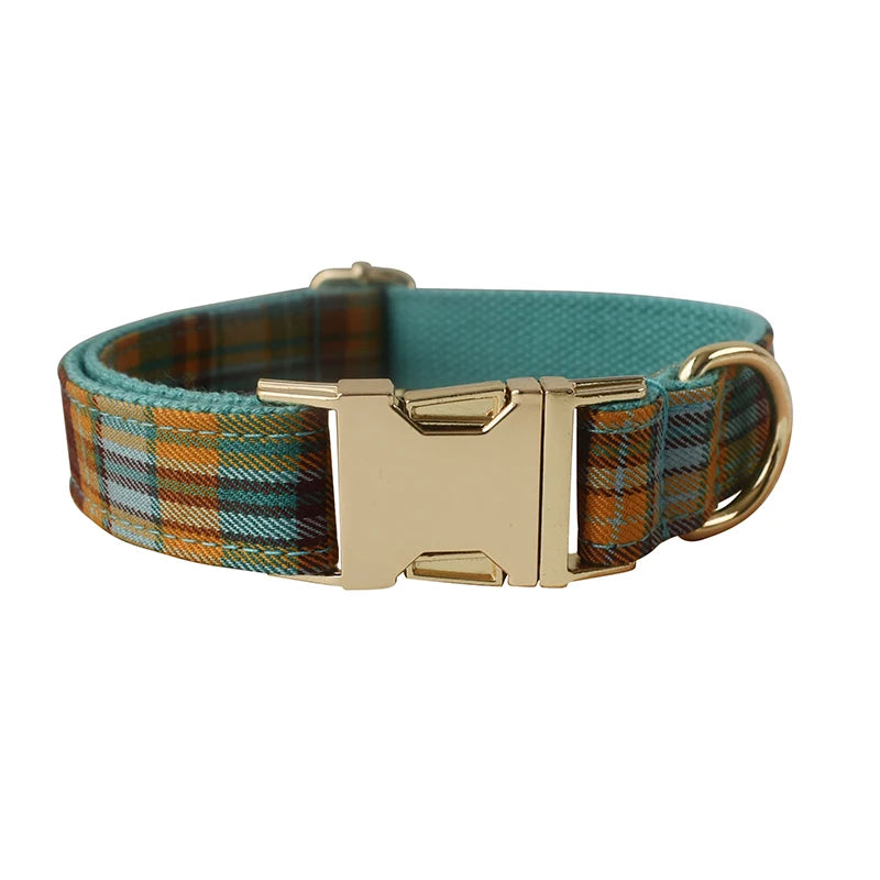 Grid Personalized Dog Collar, Leash & Harness Set