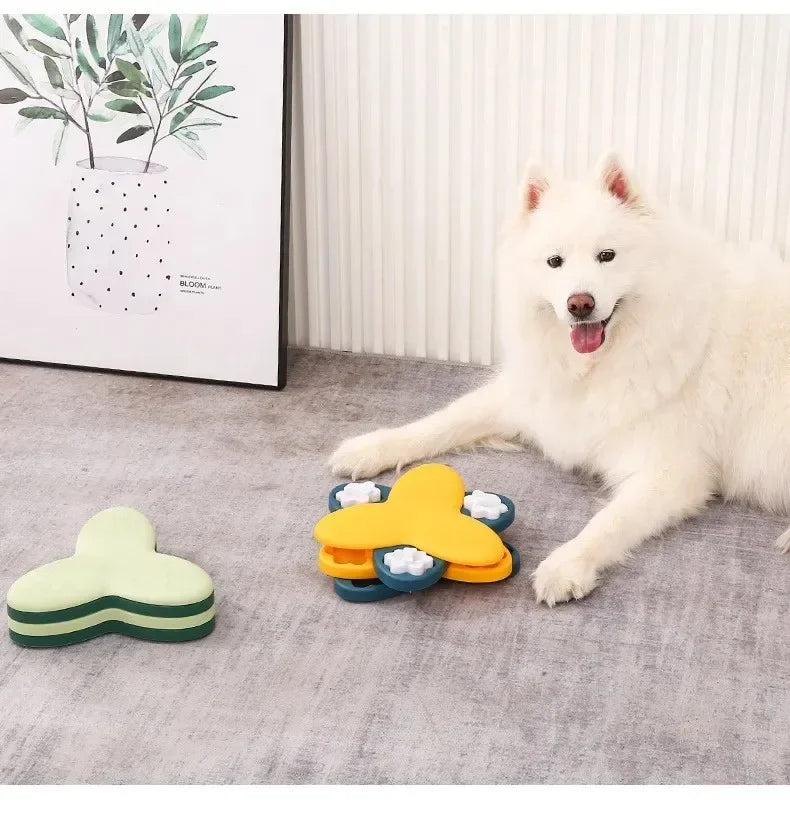 Interactive Dog Puzzle Feeder – Slow Feeding Treat Dispenser Toy for Dogs & Cats