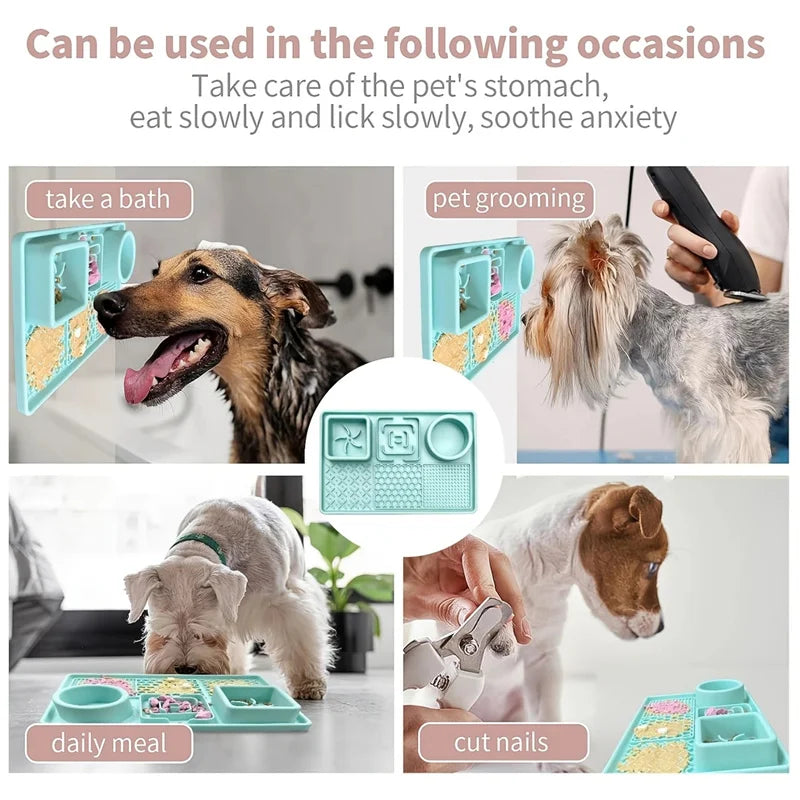 Dog Licking Pad – Slow Feeder & Calming Suction Mat for Dogs and Cats