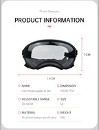 Color-Changing Dog Sunglasses – UV-Resistant Goggles for Outdoor Protection