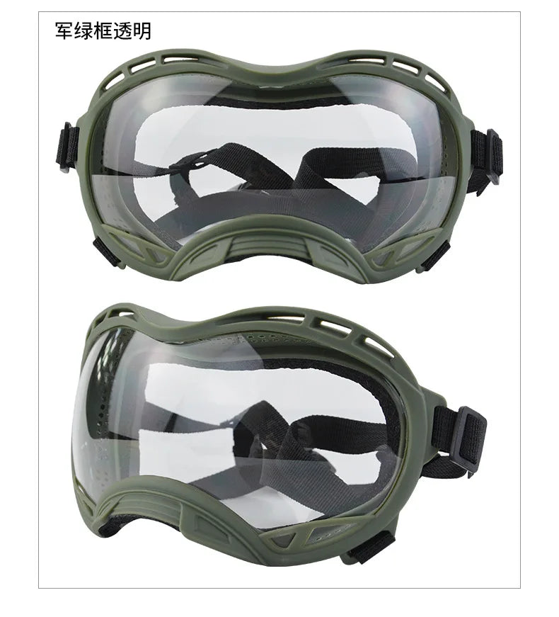 Large Dog Goggles – Windproof, Waterproof Tactical Sunglasses for Outdoor Protection