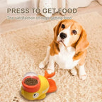Interactive Dog Puzzle Feeder – Cartoon Duck Treat Dispenser Toy