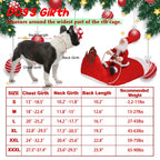 Santa Claus Riding Dog Costume – Funny Christmas Outfit for Small, Medium & Large Dogs