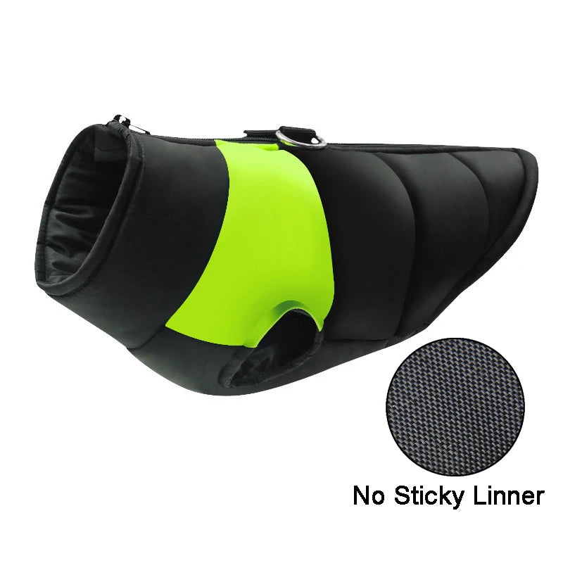 Waterproof Padded Dog Jacket – Warm Winter Vest for Small, Medium & Large Dogs