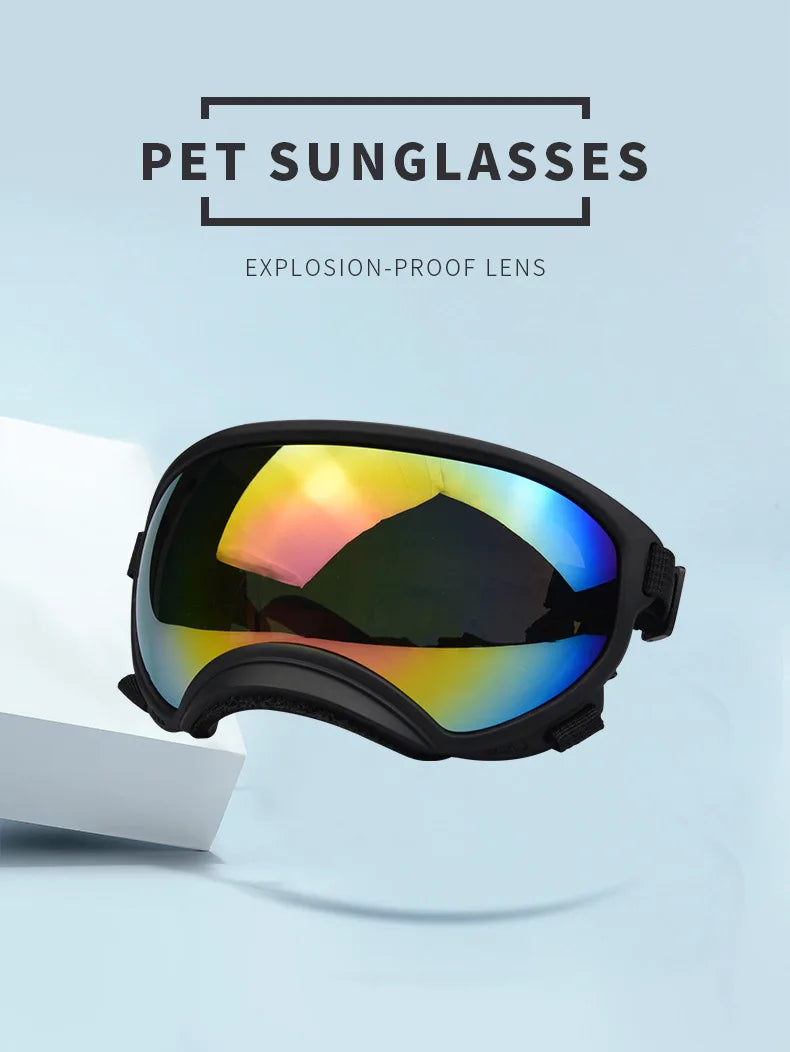 Dog Tactical Goggles – UV-Proof, Waterproof Sunglasses for Medium & Large Dogs