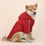 Waterproof Winter Dog Coat with Hood – Warm Reflective Jacket for Small Dogs