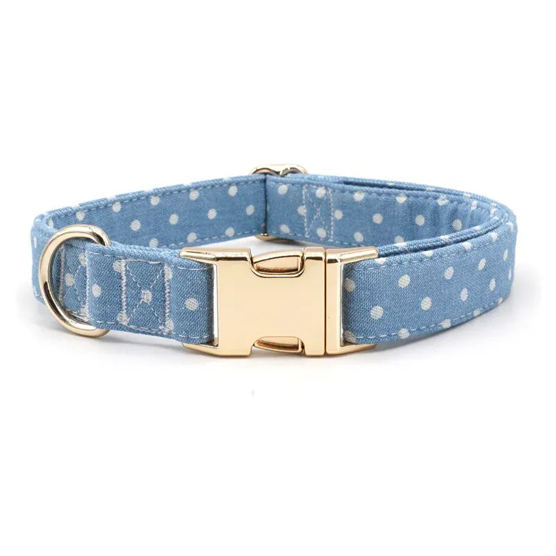 DDPaws  Designed Blue Denim Plaid Set [Made-to-Order]