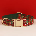 Christmas Personalized Dog Collar, Leash & Harness Set