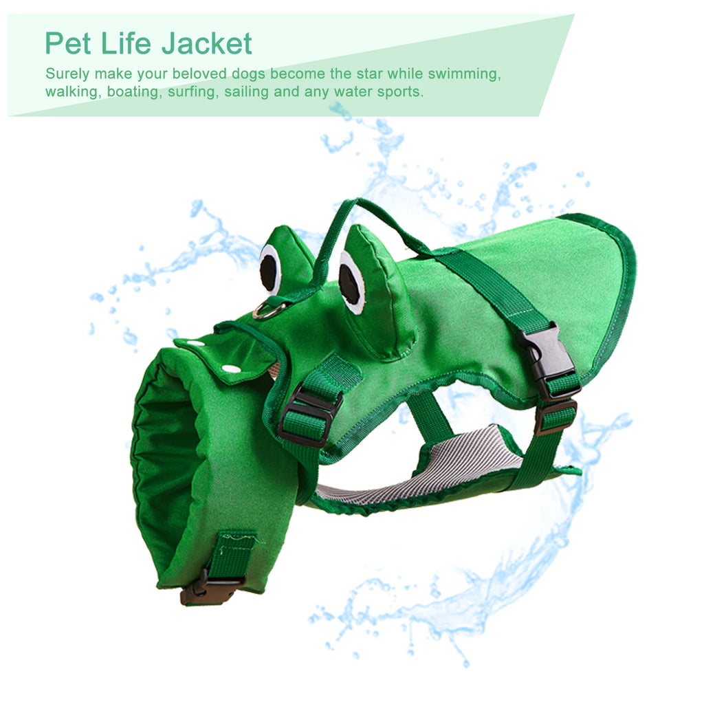 Dog Life Jacket – Adjustable Buoyancy Vest for Swimming, Boating & Surfing