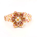 Sunset Picnic Floral Dog Collar and Leash Set