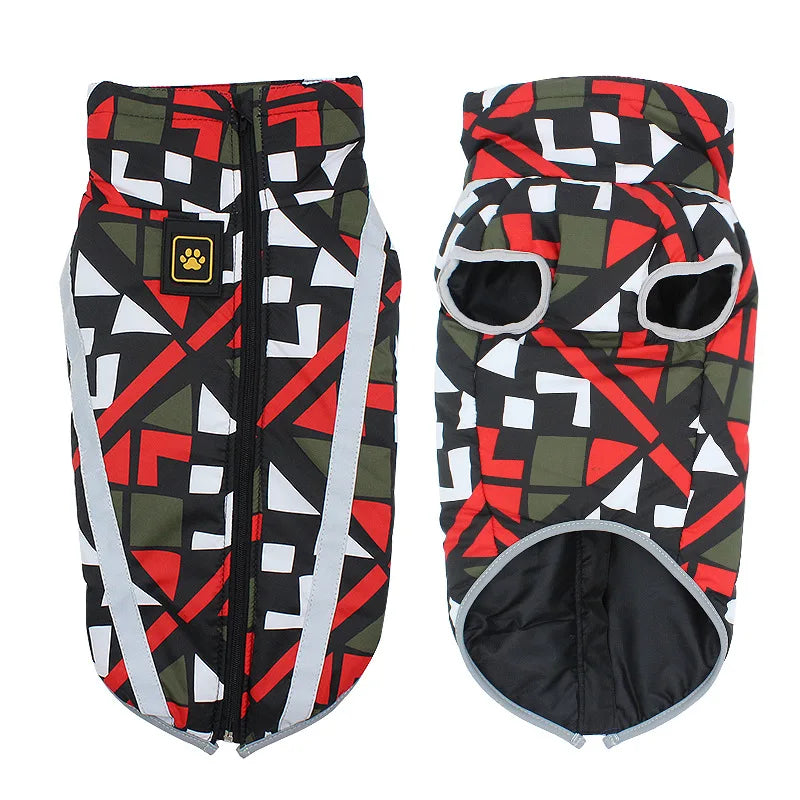 Waterproof Reflective Dog Jacket – Warm Winter Coat for Large & Small Breeds