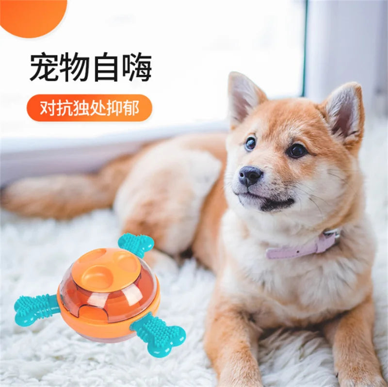 UFO-Shaped Tumbler Toy – Interactive Food Dispenser & Chew Toy for Dogs and Cats