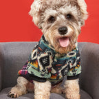 Thermal Winter Dog Hoodie – Fluffy Ethnic Style Pullover for Cold Weather