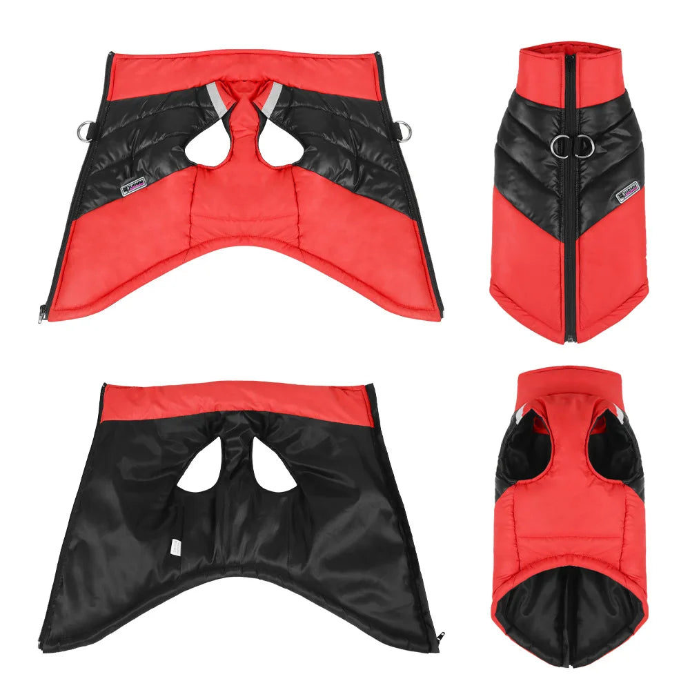 Waterproof Winter Dog Vest – Warm, Padded Coat for Small & Large Breeds