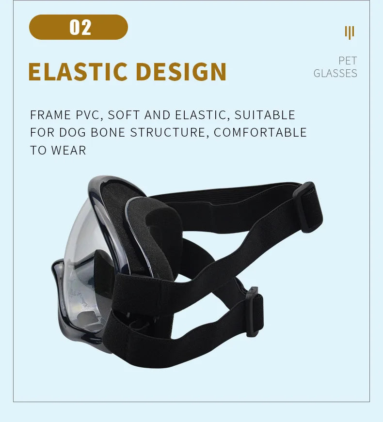 Dog Goggles – UV-Proof, Windproof Sunglasses for Medium & Large Dogs
