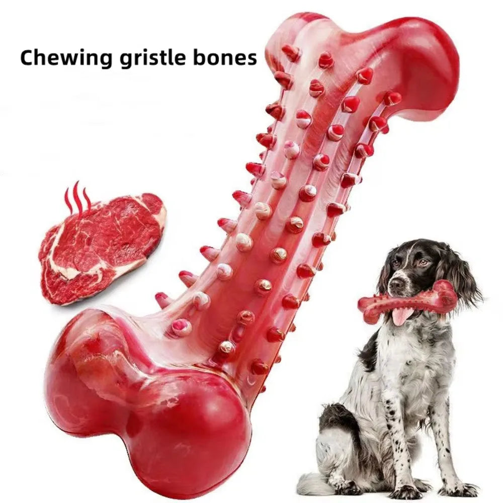 Natural Rubber Dog Bone – Durable Chew Toy for Teeth Cleaning & Training