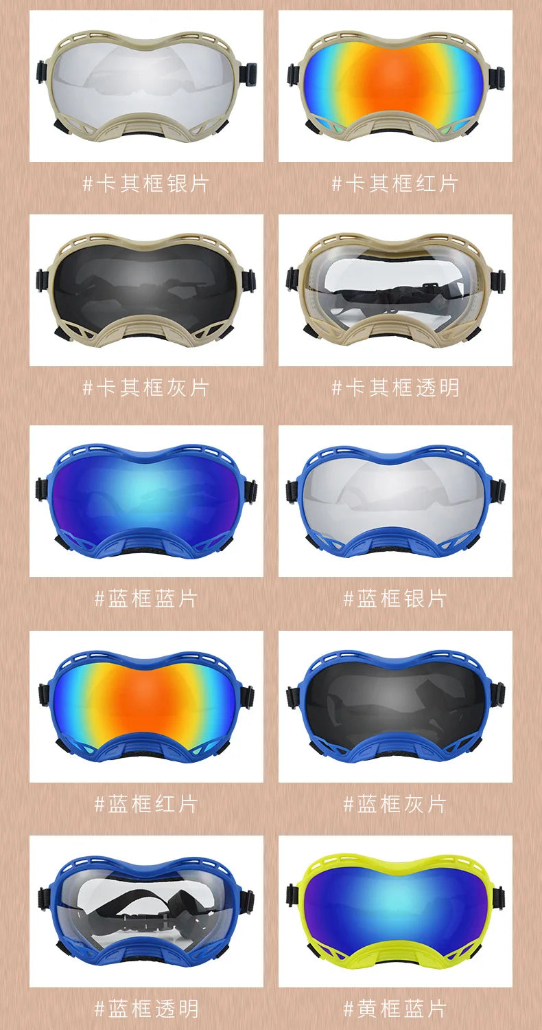 Large Dog Goggles – Windproof, Waterproof Tactical Sunglasses for Outdoor Protection