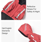 Waterproof Winter Dog Coat with Hood – Warm Reflective Jacket for Small Dogs
