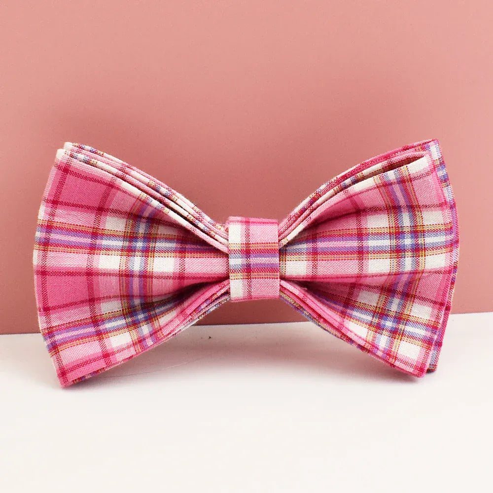 Rose Pink Plaid Set