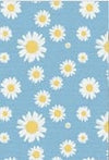 Designed Blue Daisy Floral Dog Vest Set