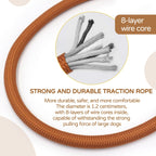 Personalized Light Weight Corduroy Dog Collar Rope Leash Set