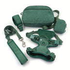 DDPaws  Dark Green / S Personalized Light Weight Dog Walking Set