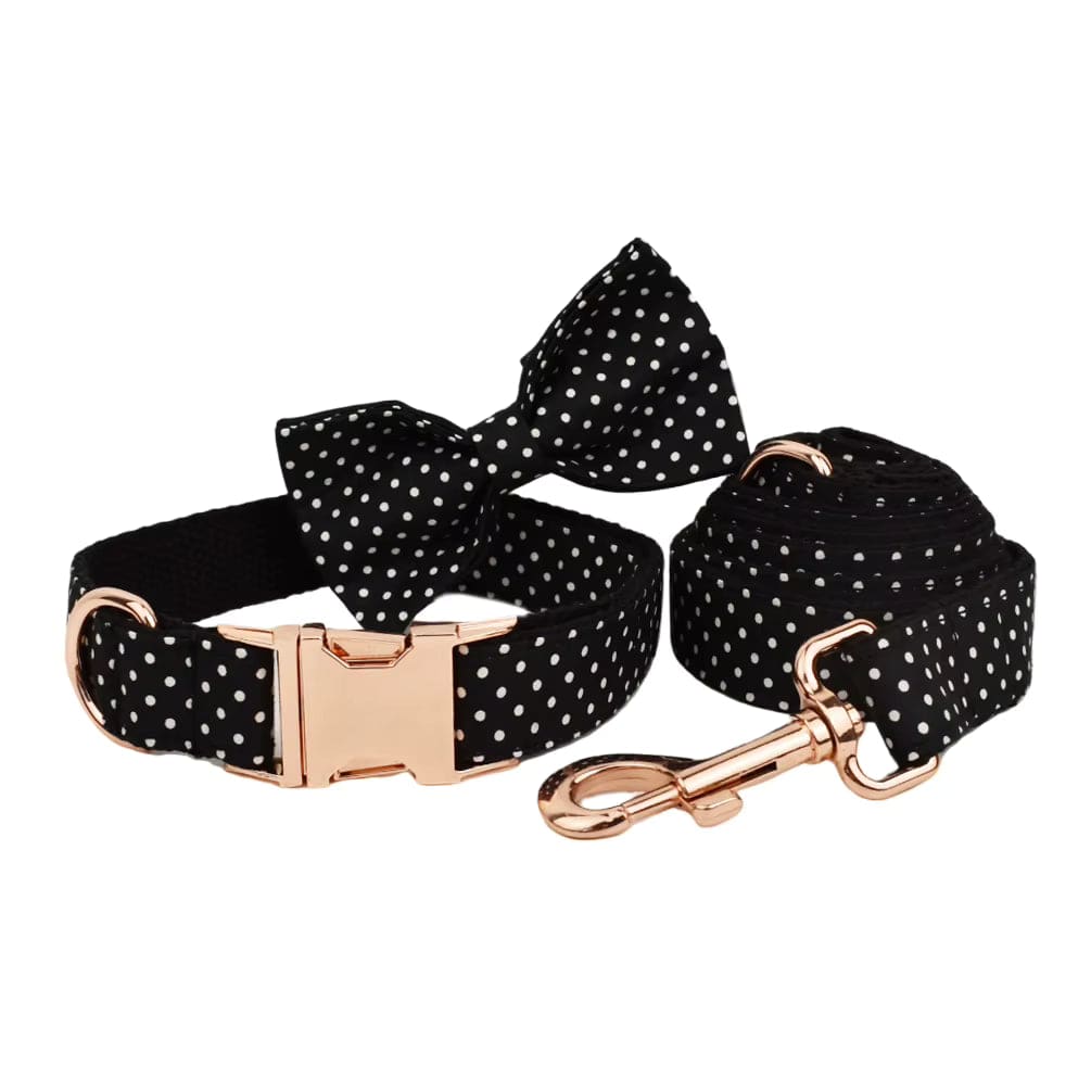 Black Polka Dot Print Set