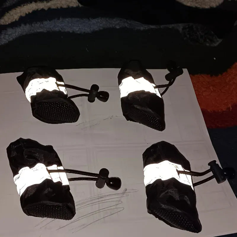 D&D Paws  4PCS Waterproof Dog Shoes – Anti-Slip Outdoor Boots for Small Dogs