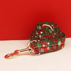 D&D Paws  Christmas Plaid Dog Harness, Collar & Leash Set – Classic Holiday Elegance