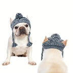 D&D Paws  Cozy Plaid Pet Earflap Hat – Warm Winter Dog Hat for Small & Medium Pets